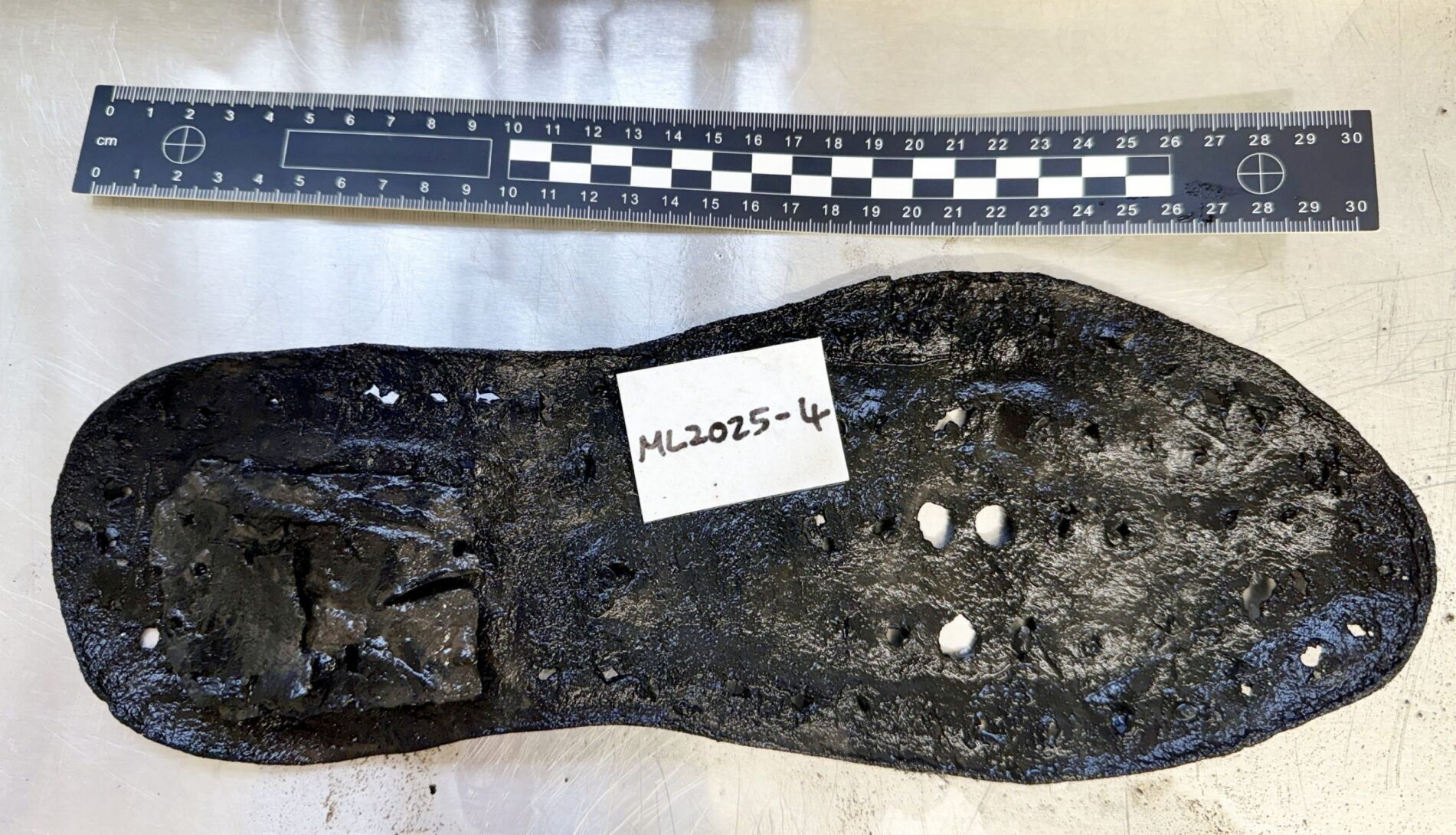Huge Roman shoes discovered at fort leaves archaeologists stumped